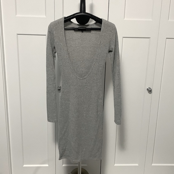 Aritzia community bodycon grey dress - Picture 2 of 3